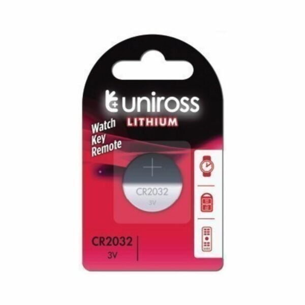 Uniross CR2032 Button Cell Lithium Battery (1pc)